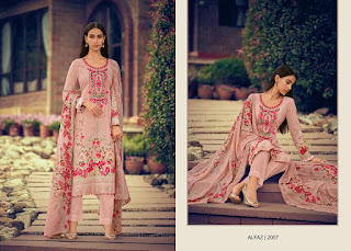 House OF Lawn Alfaz Glace Cotton Salwar Suits Collection 