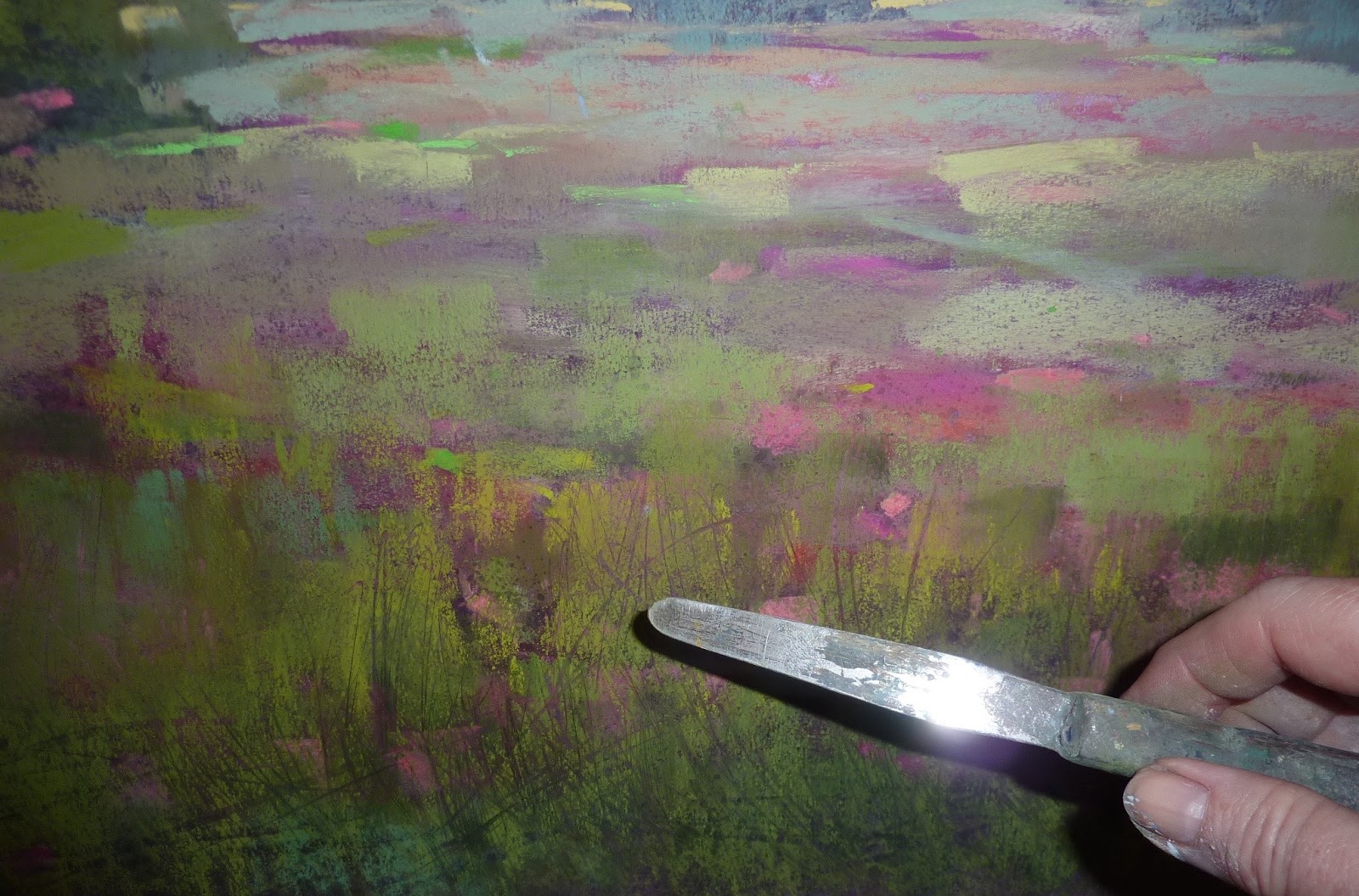 Painting My World Using a Palette Knife with Pastels