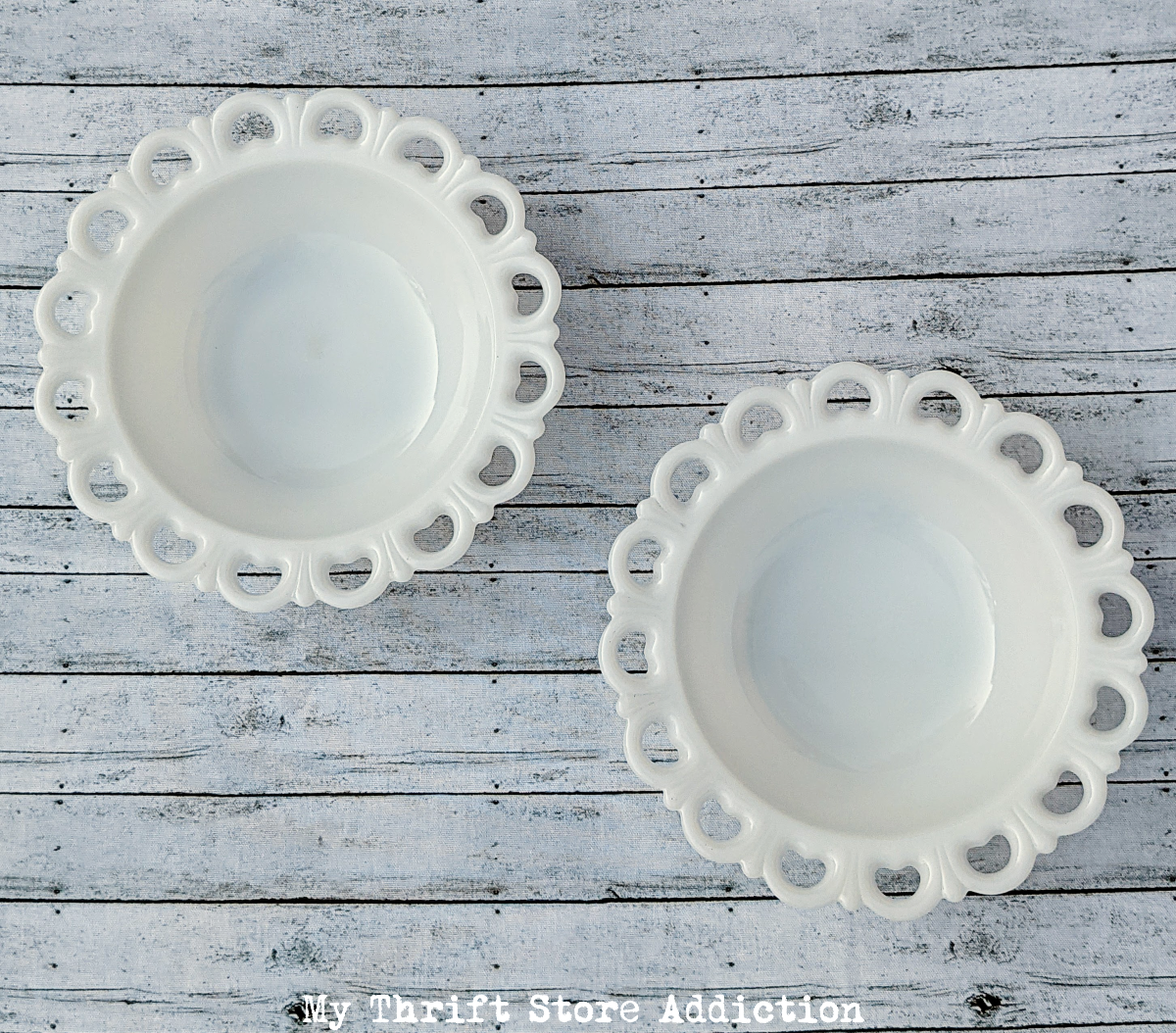 vintage milk glass