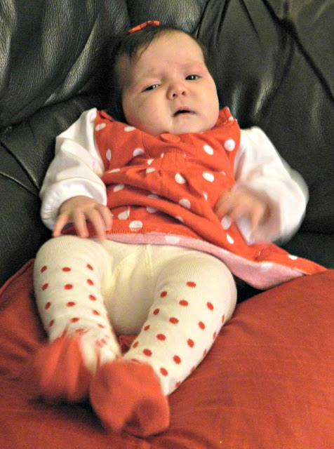 Baby Girl Polka Dots Red 