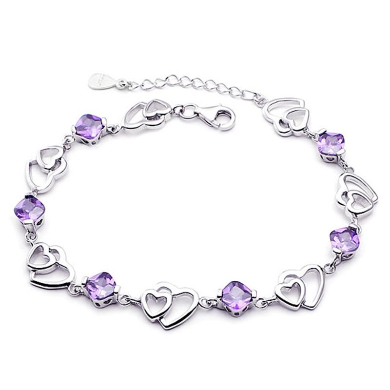 latest design sterling silver bracelet women