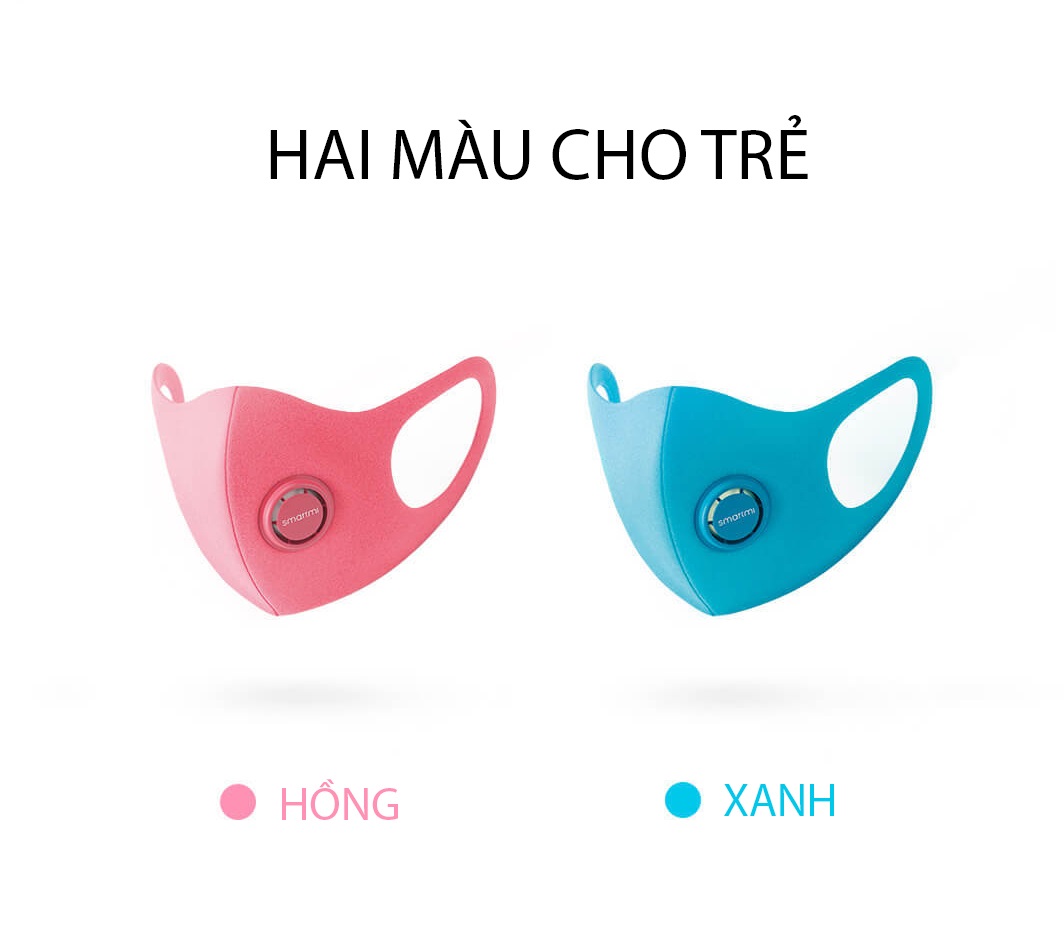 Khẩu Trang Lọc Bụi Dành Cho Trẻ Em Cao Cấp Smartmi KN95