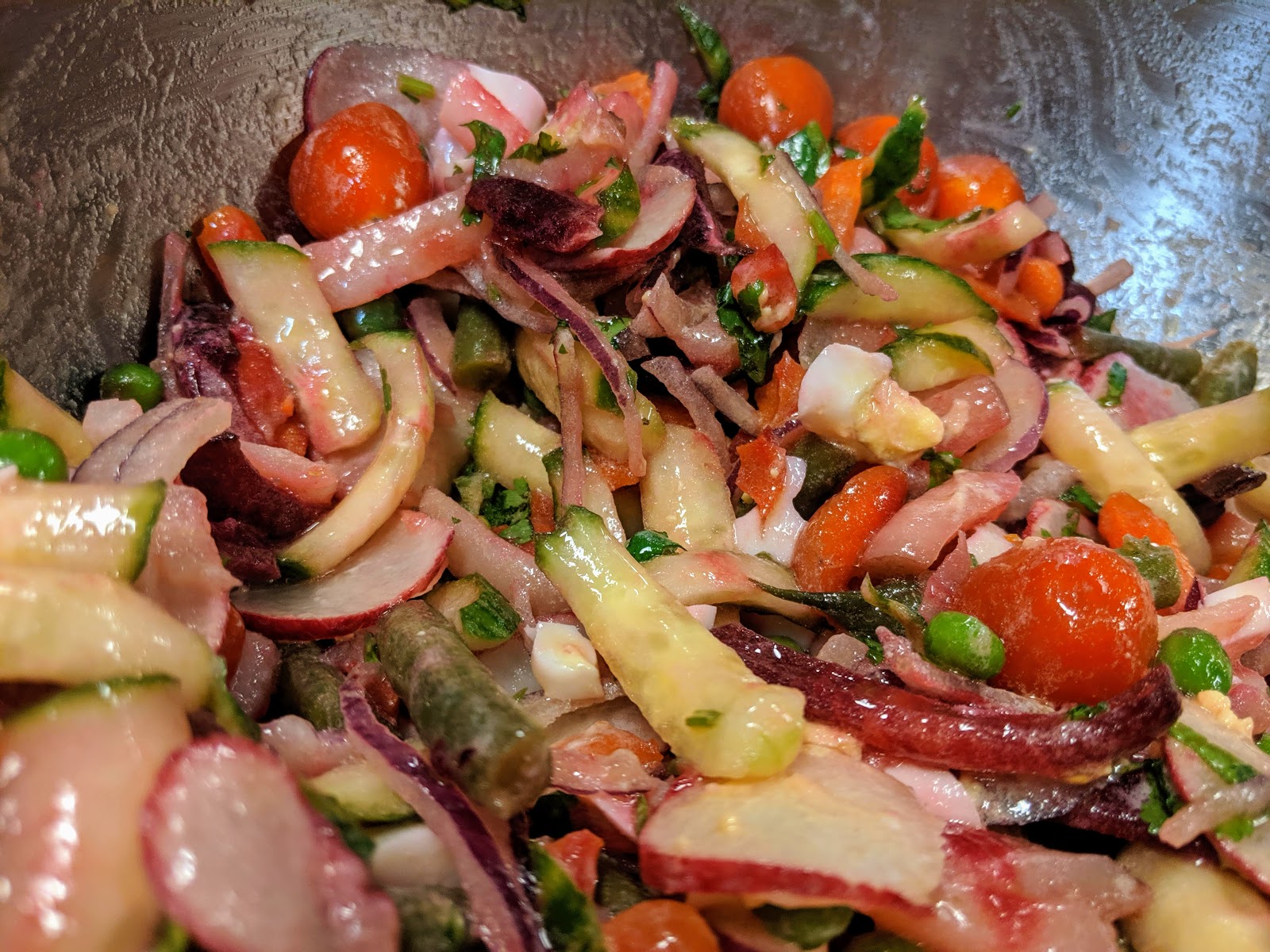 Discover Your Life Recipes Mixed Vegetable Salad with Lime Dressing
