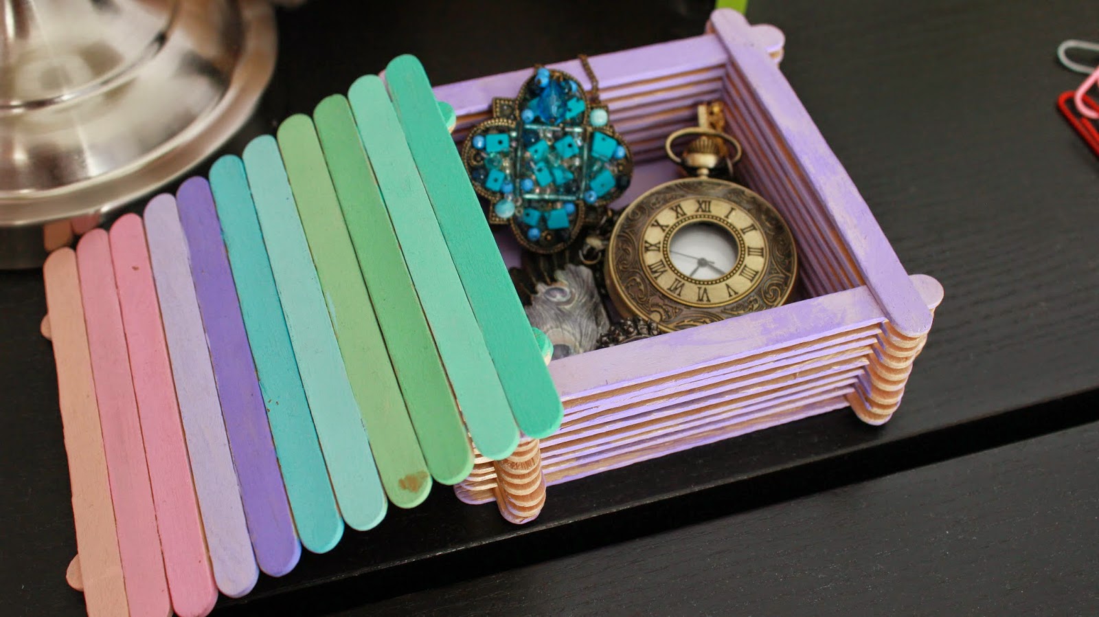 A Primrose in Winter DIY Popsicle Stick Box