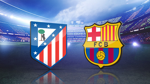 برشلونة واتلتيكو مدريد ضمن الدوري الاسباني لكرة القدم برشلونة واتلتيكو مدريد ضمن الدوري الاسباني لكرة القدم