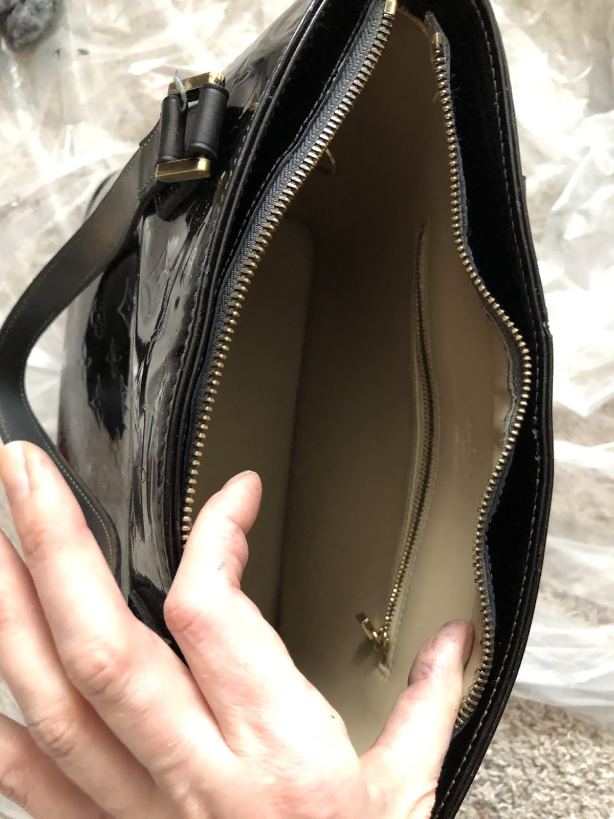 Was feeling reckless and dyed my vernis Louis Vuitton Spring Street :  r/handbags