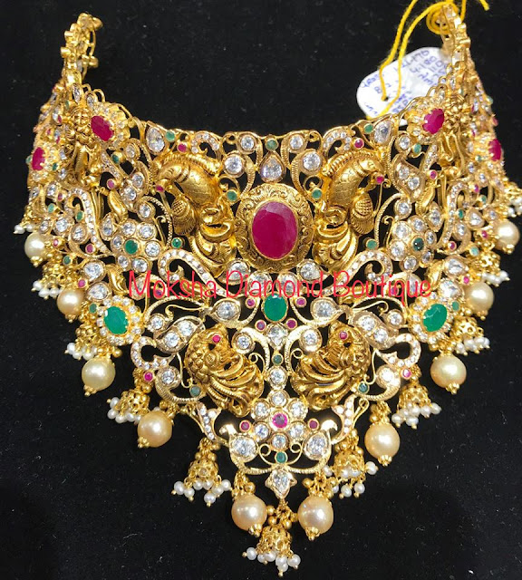 Bridal Choker by Moksha Diamonds Jewellery Designs