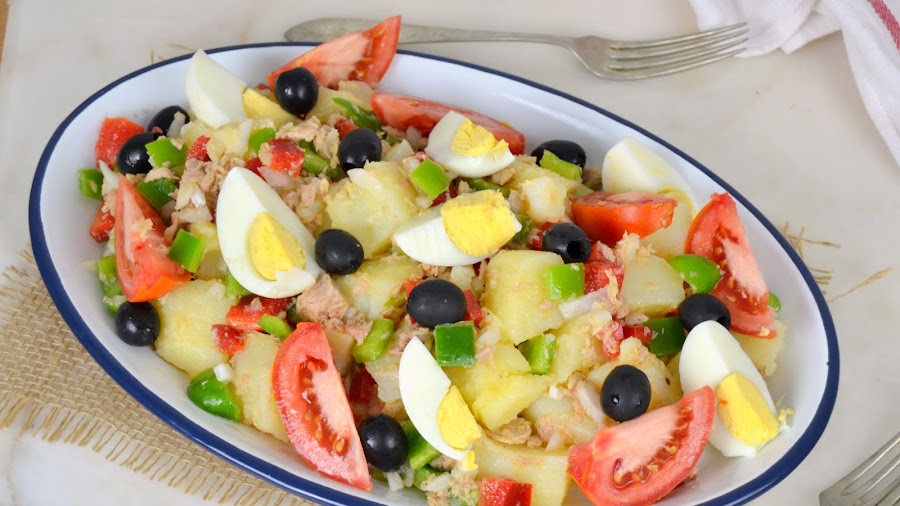 Ensalada campera con patatas