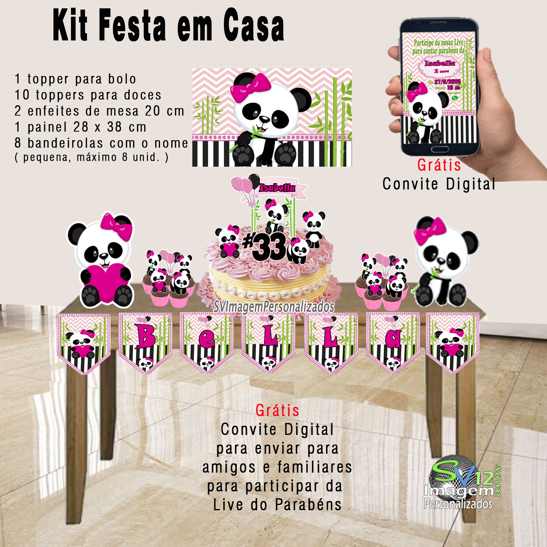 Urso Panda Rosa Dicas E Ideias Para Decoracao De Festa Personalizados Para uma decoracao tematica para festas infantis em uma festa de aniversario com a decoracao do urso pooh baby, alem de bonecos dos personagens bebes, nao podem faltar pecas. urso panda rosa dicas e ideias para