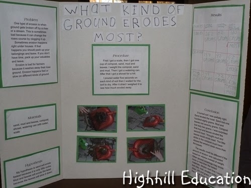 Highhill Homeschool: Erosion - Science Fair Project