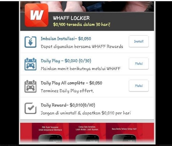 WHAFF LOCKER untuk dapat pulsa gratis WHAFF LOCKER untuk dapat pulsa gratis
