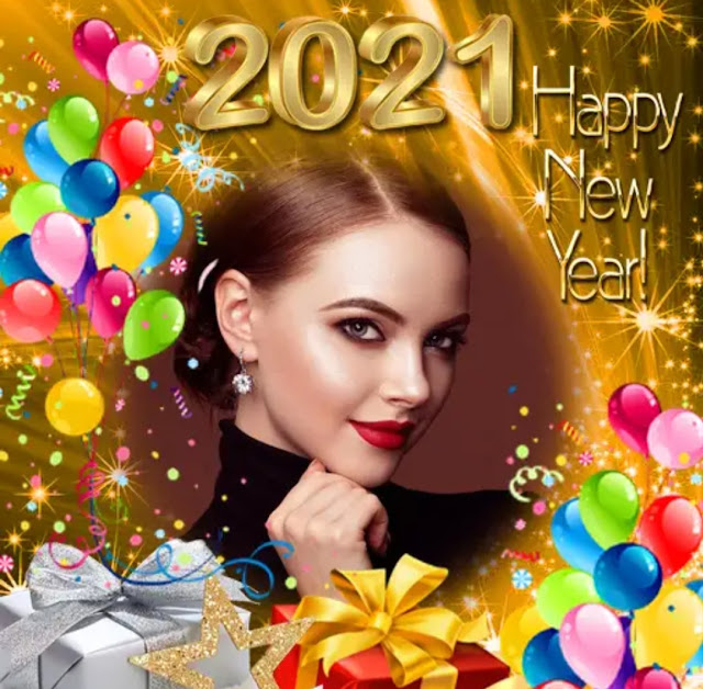 Happy New Year 2021 Photo Frame 2021 Naukarione