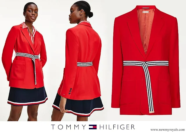 Crown Princess Amalia wore TOMMY HILFIGER single breasted crepe blazer