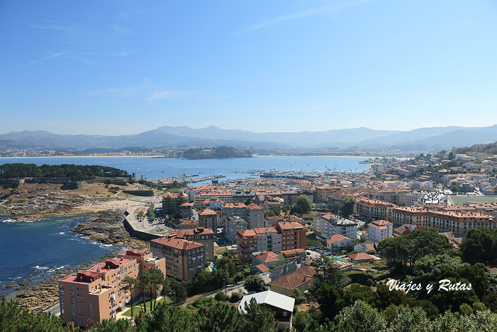 Vistas de Bayona desde la Virgen de la Roca, Pontevedra