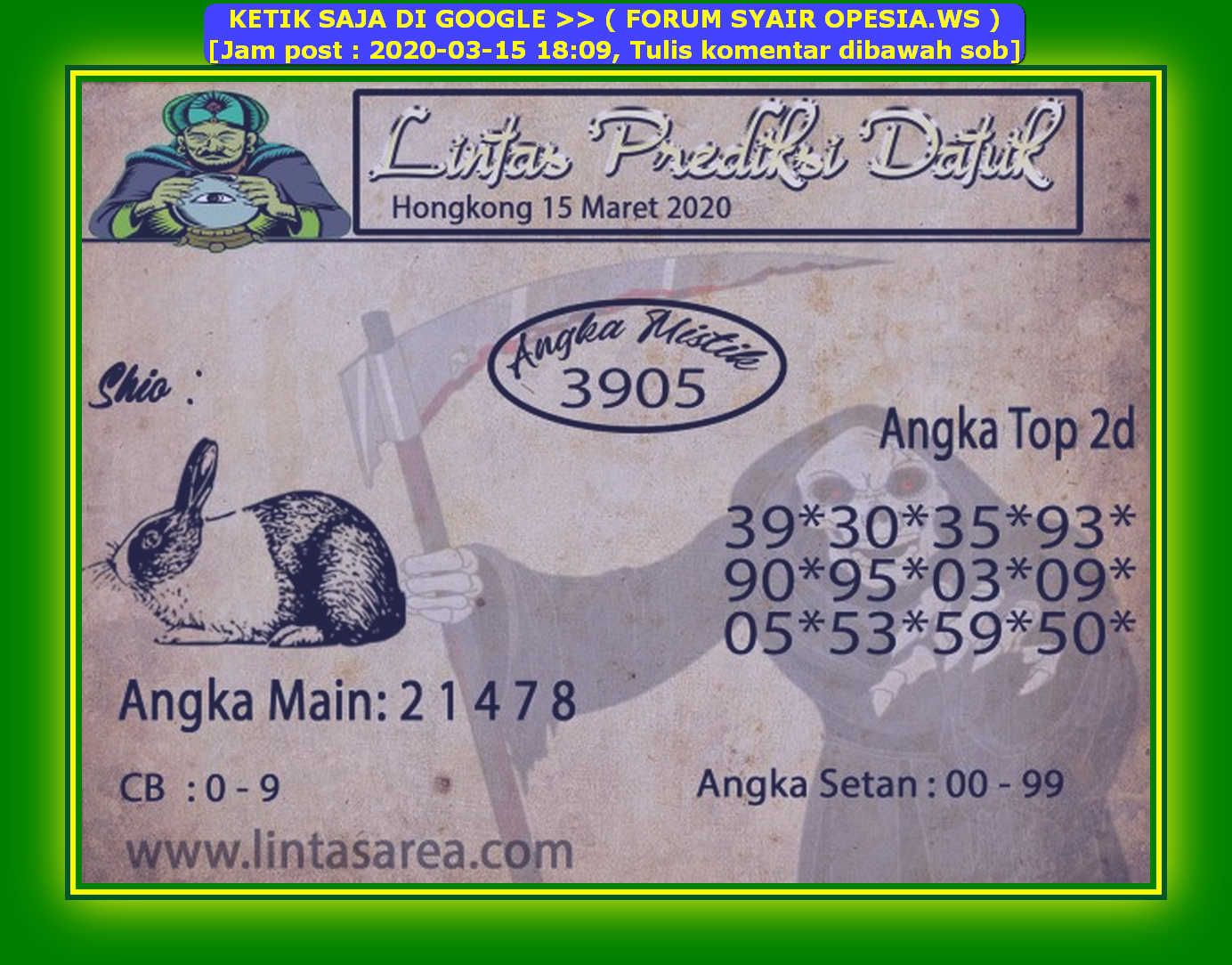 1 New Message Kode Syair Hongkong 15 Maret 2020 Forum Syair Togel Hongkong Singapura Sydney