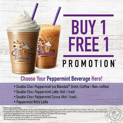 The Coffee Bean & Tea Leaf Malaysia Buy 1 Free 1 Promo