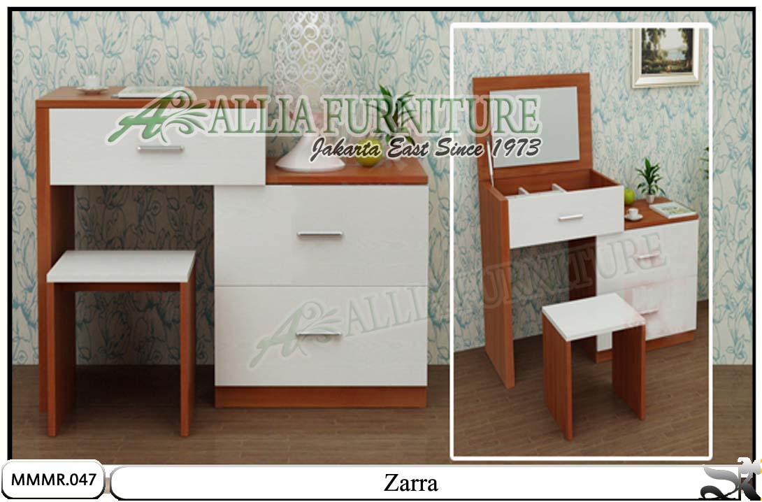 Meja kaca make up minimalis modern Zarra Allia Furniture Meja kaca make up minimalis modern Zarra Allia Furniture