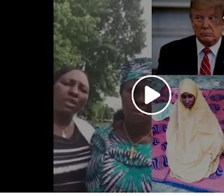 SHOCKING VIDEO: Leah Sharibu's mother travels to U.S, beg Donald Triump to help rescue her daughter