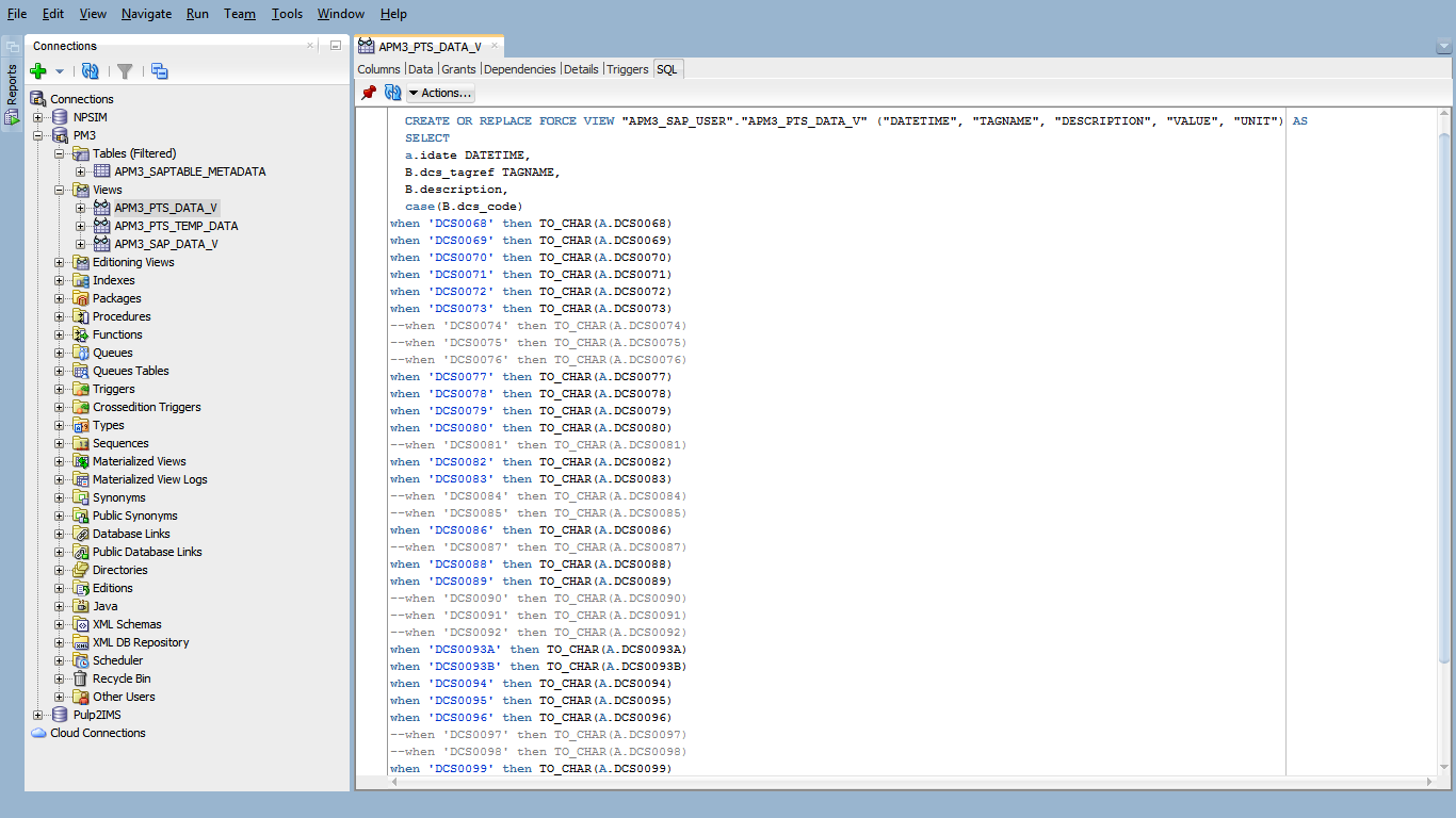Automation: Create View from multiple tables/views in oracle