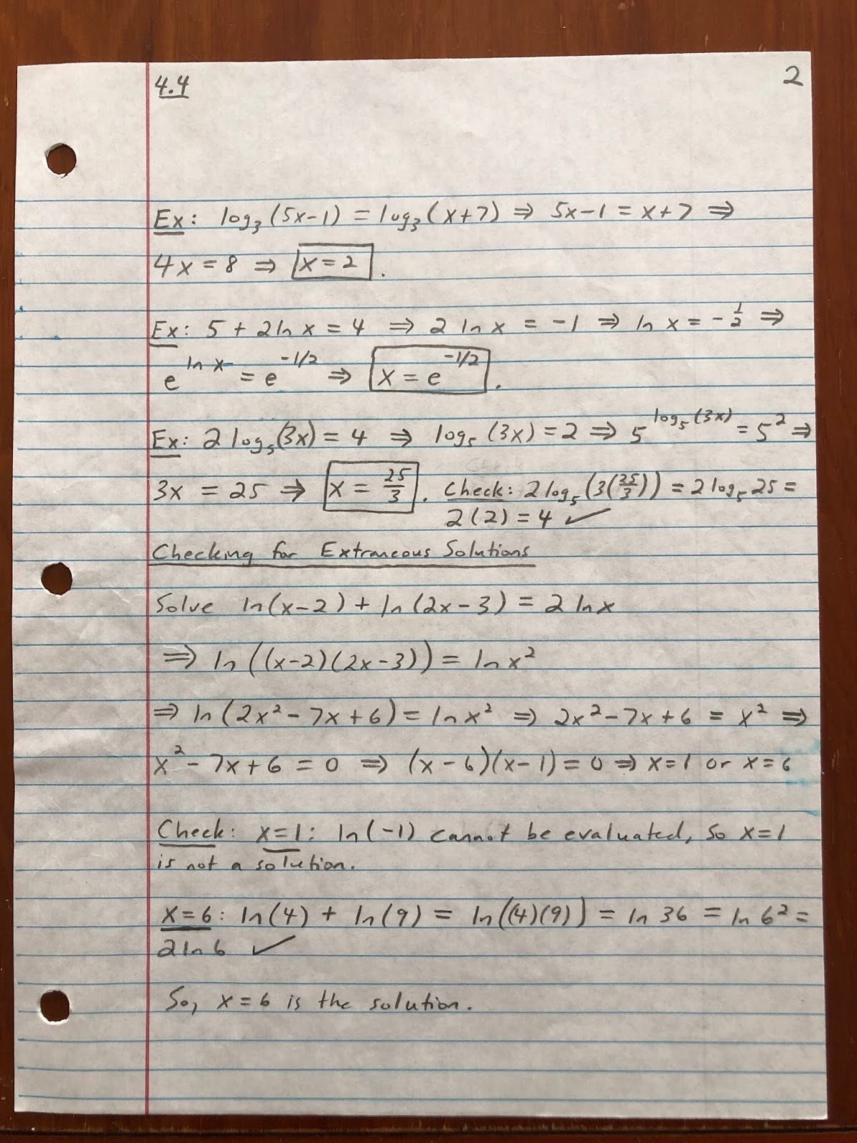 Professor Frank’s Math Blog Part 1 Solving Exponential and