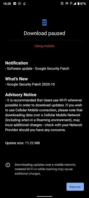 Nokia 5.3 receiving October 2020 Android Security patch
