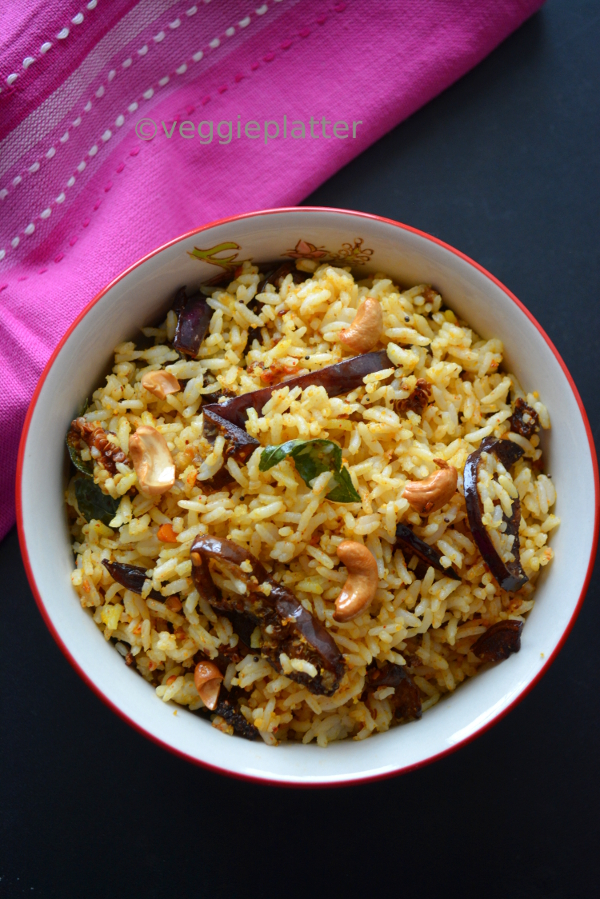Veggie Platter Eggplant Rice