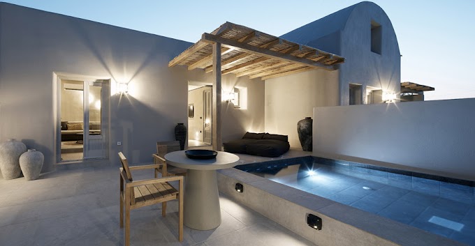 New Marillia Village in Santorini, The Pilot Suites by Maria Sfyraki & Associates