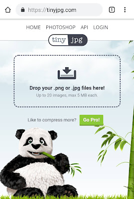 Compress Blogger images by using TinyJPG tool