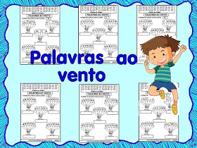 Atividades de alfabetização, formação de palavras