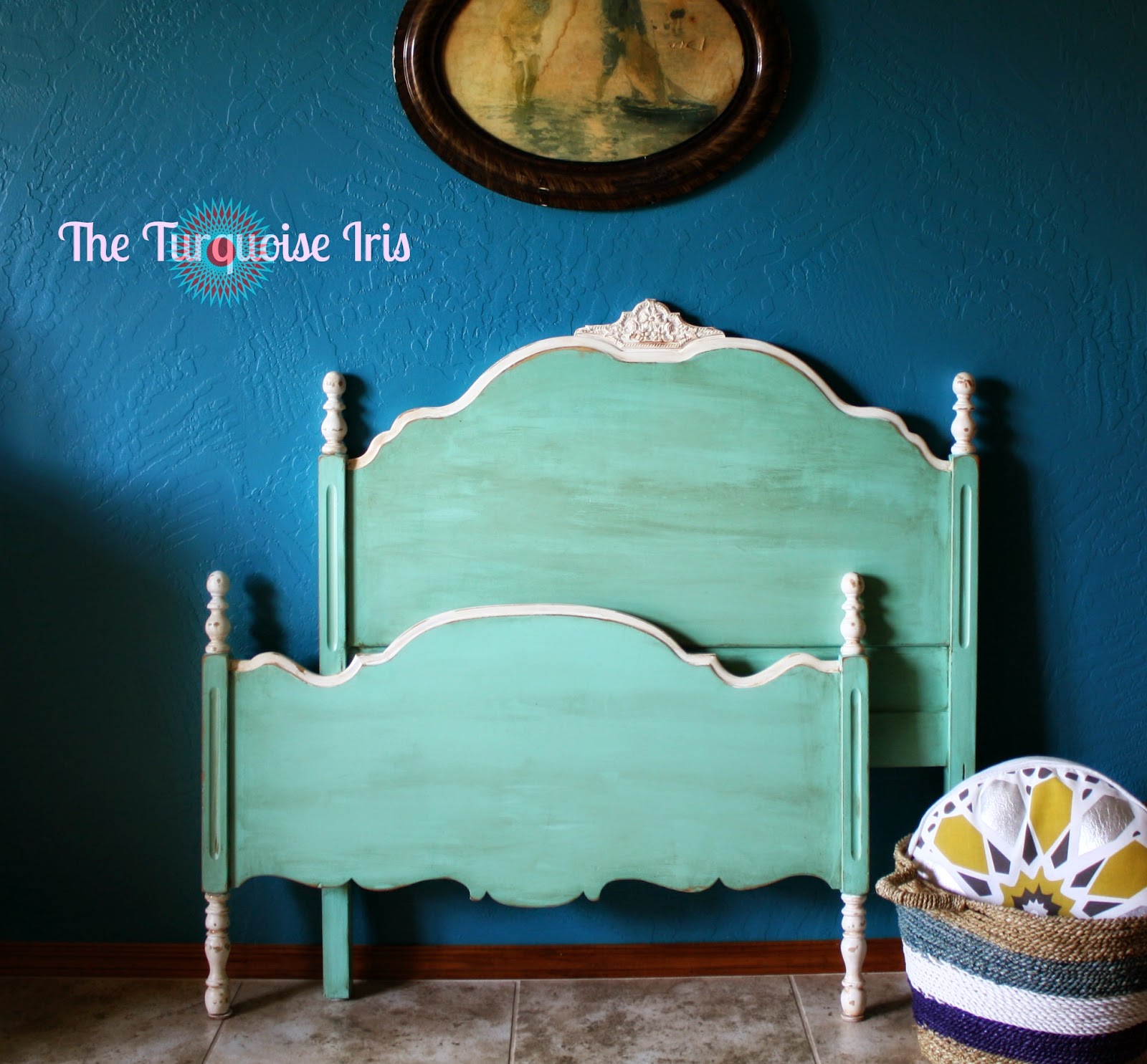 Vintage Single Bed- Mint main image 0