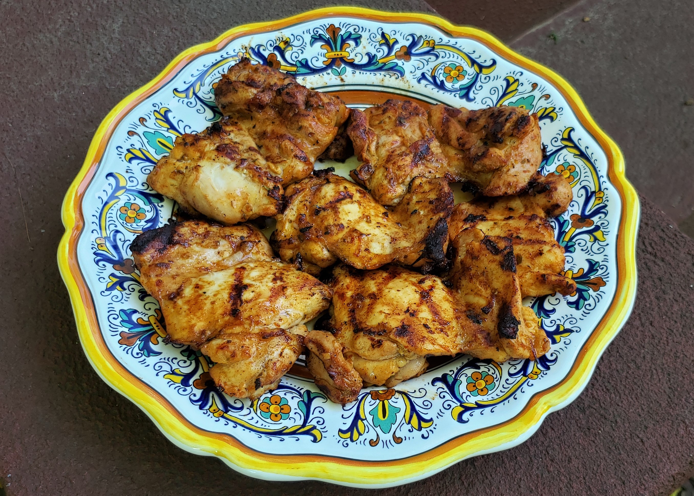 No Free Lunch Grilled Adobo Chicken