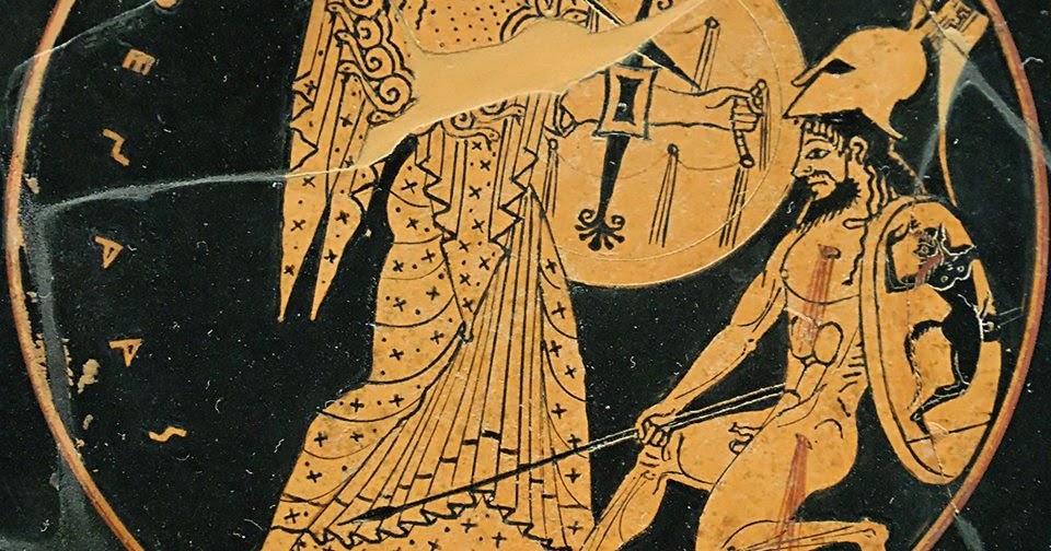 Greek Art & Mythology Athena and Enceladus fighting