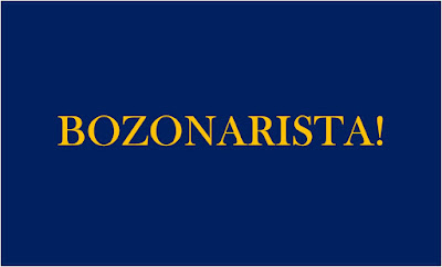 Esta palavra é indigesta! Ela ruim tanto para escrever, quanto para pronunciar atualmente, entre os brasileiros e certamente em muitos países do mundo; é o nome do Presidente do Brasil. Imagem de fundo azul e caracteres nas cores amarela diz: Bozonarista! partidarista do bolsonaro. Referente ao bozo17 presidente do Brasil e 17 é o numero do partido que o elegeu.