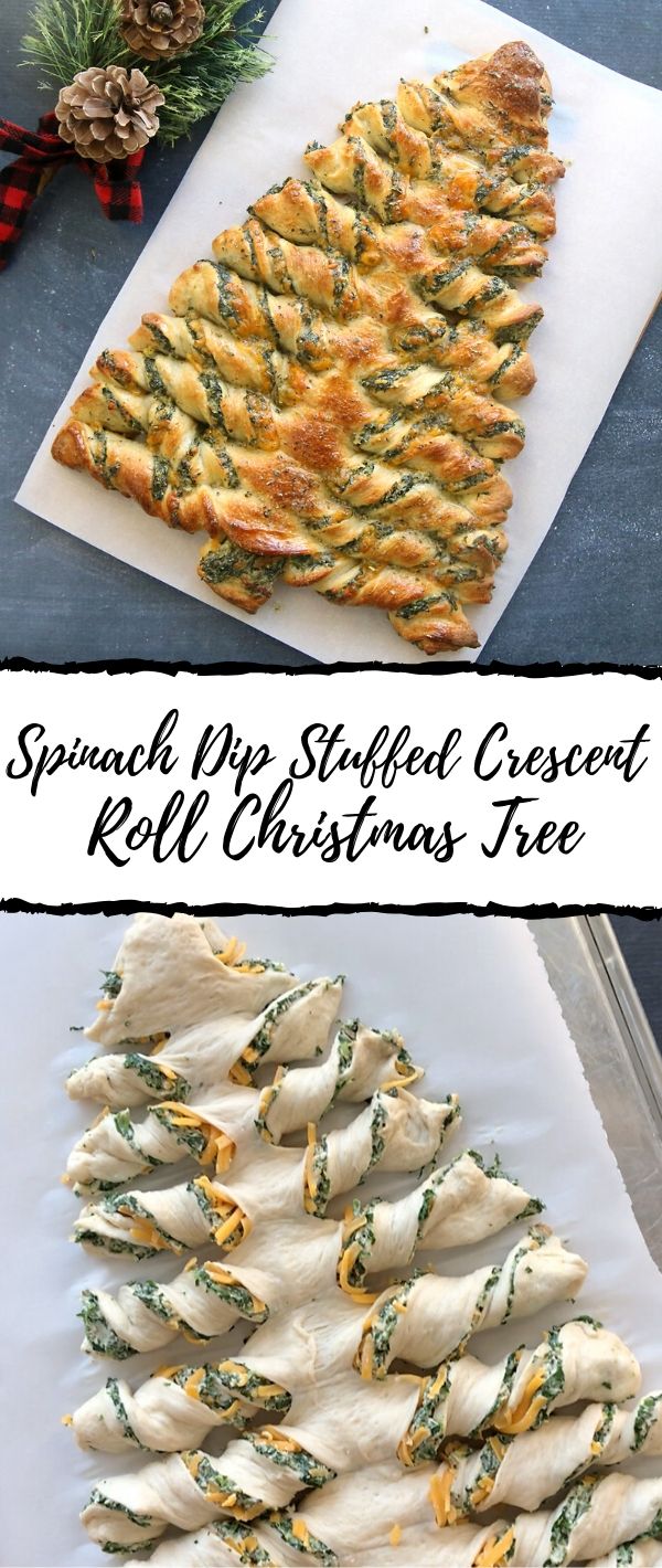 Food Tastye: Spinach Dip Stuffed Crescent Roll Christmas Tree