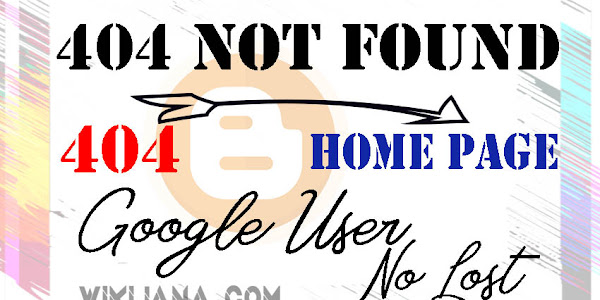 Blogger এর 404 Not Found পেজের  ভিজিটরকে নিয়ে আসুন হোম পেজে No Lost Google User