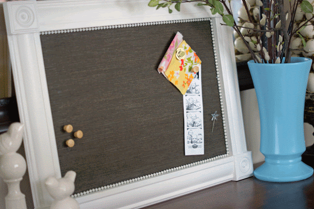 Cork Board Makeover