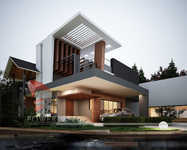 3d architectural visualization.ultra modern architecture house designs