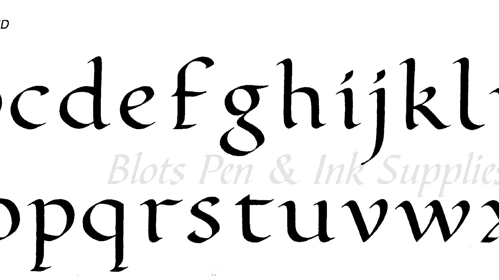Roundhand Calligraphy Alphabet Calligraph Choices