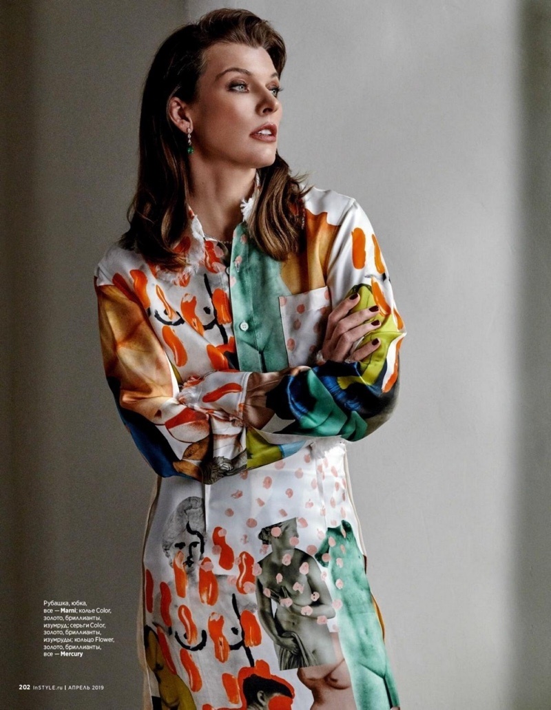 Ember Willowtree: Milla Jovovich es protagonista de InStyle Russia