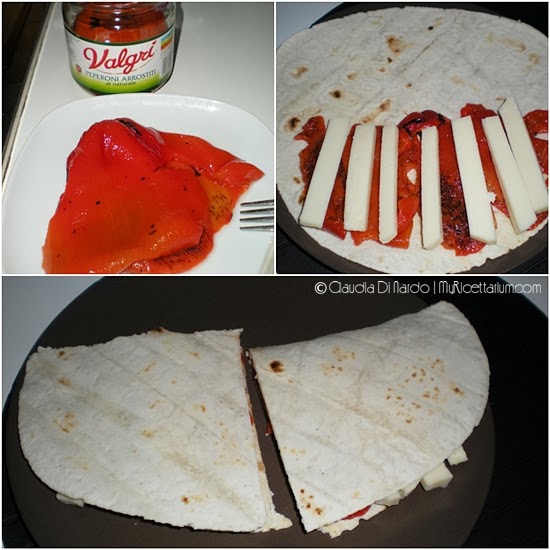 My Ricettarium Piadina con peperoni e formaggio