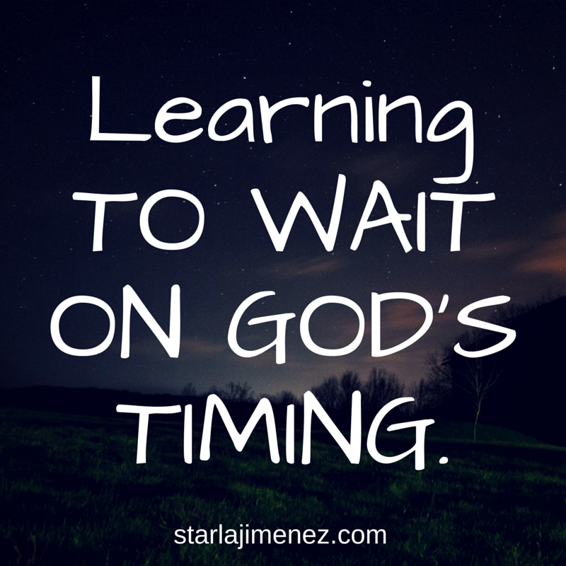 Learning to Wait on God's Timing. Plus Free Printable. Coffee With Starla