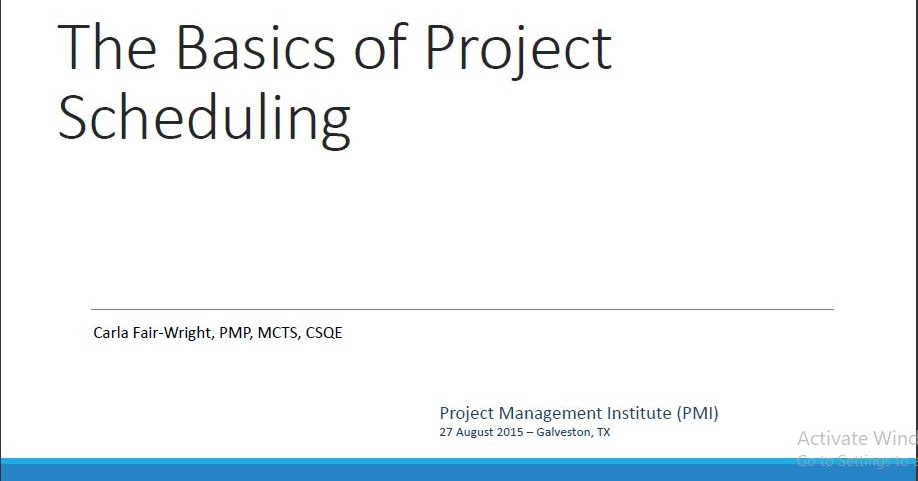 The Basics of Project Scheduling - Software engineering