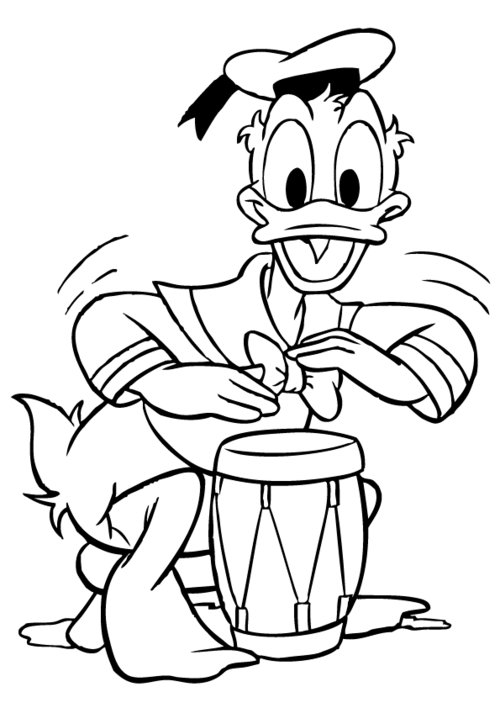 Download Free Donald Duck Coloring Pages For Kids >> Disney ...