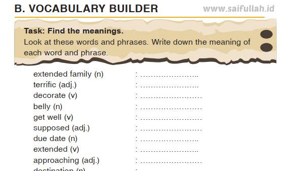 Chapter 1 Vocabulary Builder (Pembahasan Soal Bahasa Inggris Kelas 12)