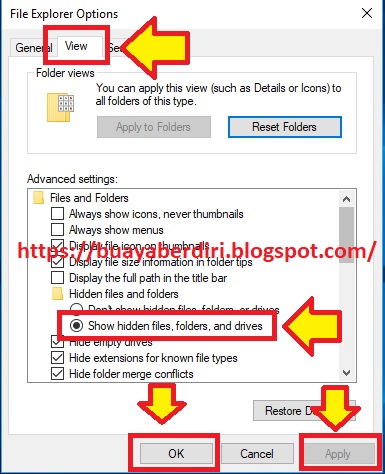 Cara Menampilkan Folder File Tersembunyi Di Windows 10