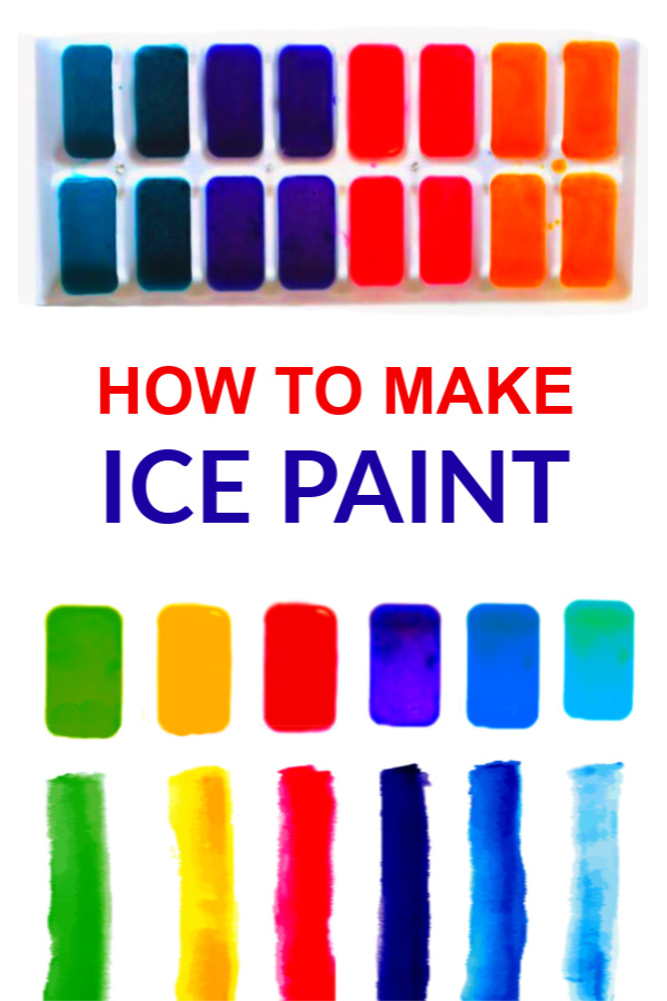 Chill the kids out this summer with this easy paint recipe great for arts, crafts, and sensory fun! #icepainting #icepaint #howtomakeicepaint #paintingideas #iceart #iceartforkids #iceactivitiesforkids #iceactivities #growingajeweledrose
