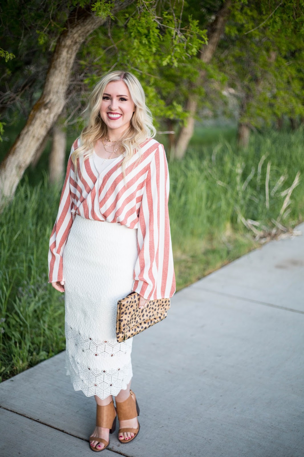 Striped Bell Sleeves... | A Pretty Penny