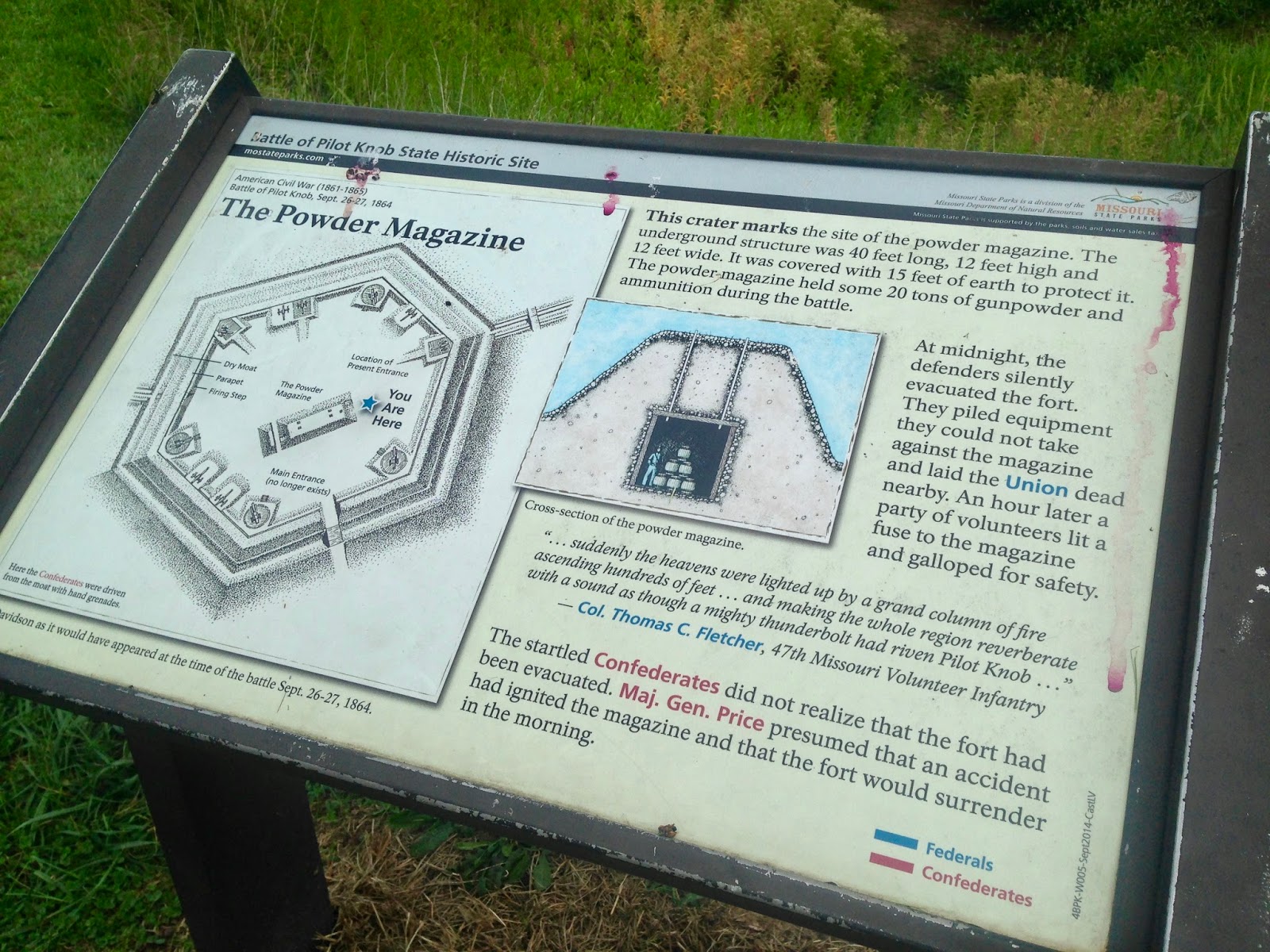 Amy's Creative Pursuits Battle Of Pilot Knob State Historic Site