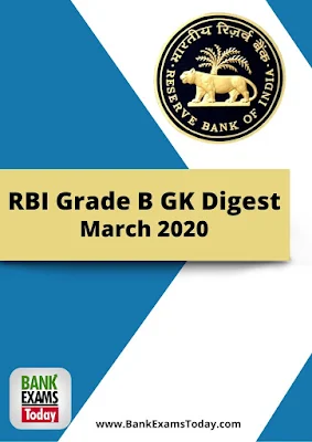 RBI Grade B GK Digest: March 2020