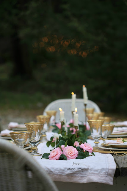 Simple Elegant table setting for spring